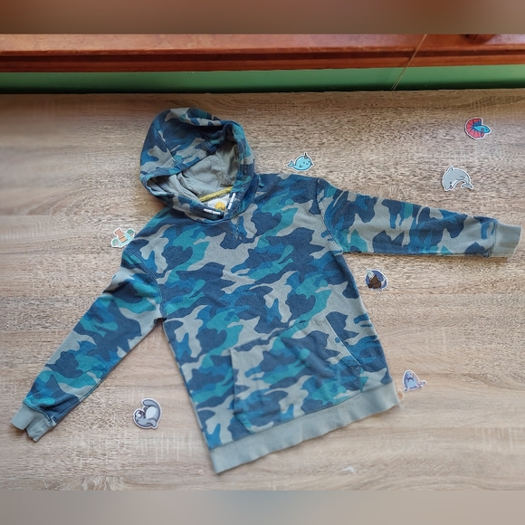 Mini Boden blue camo hoodie 11-12 years - Picture 3 of 16